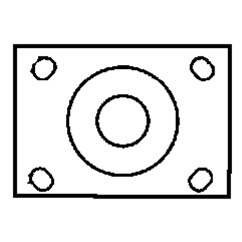 Total Locking Caster, Swivel with Brake, 6" (152.4 mm), Rubber, 450 lbs. (204 kg.) Rock Safety Industrial Ltd