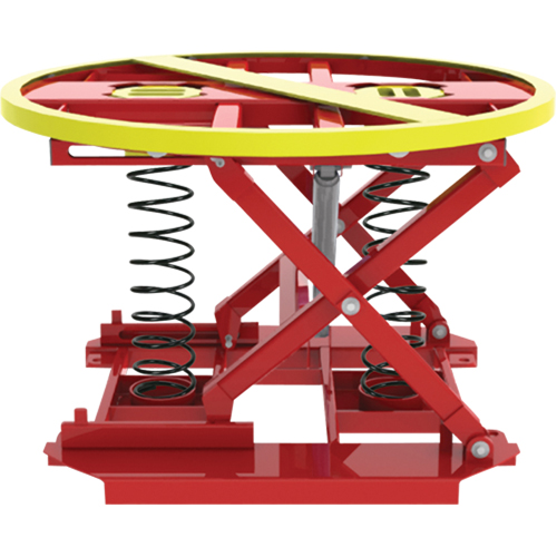 Pallet Pal&reg; 360 Spring Level Loader, 43-5/8" L x 43-5/8" W, 4500 lbs. Cap. Rock Safety Industrial Ltd