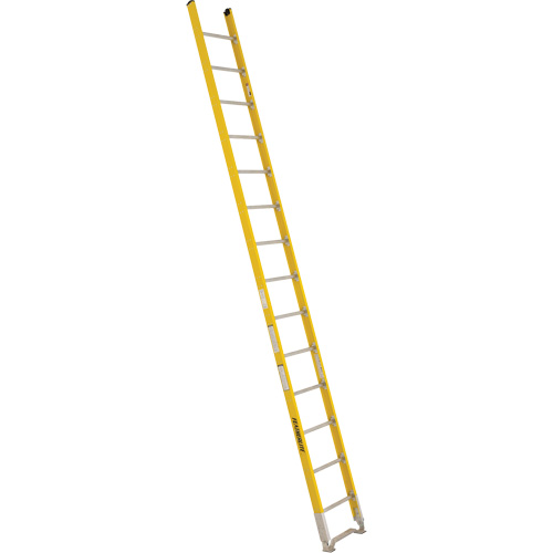 Single Section Straight Ladder - 6100 Series, 14', Fibreglass, 375 lbs., CSA Grade 1AA Rock Safety Industrial Ltd