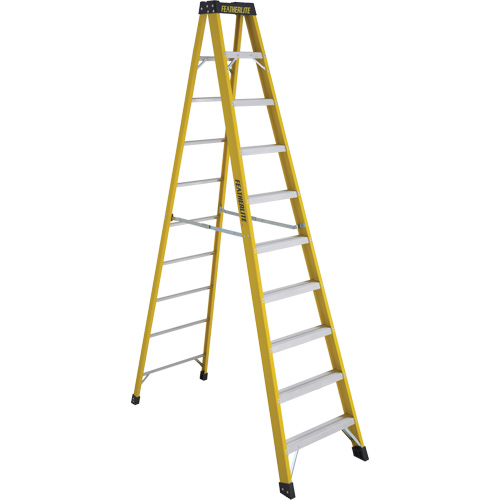 Escabeaux industriels robustes (s&eacute;rie 6900), 10', Fibre de verre, Capacit&eacute; 300 lb, Type 1A Rock Safety Industrial Ltd