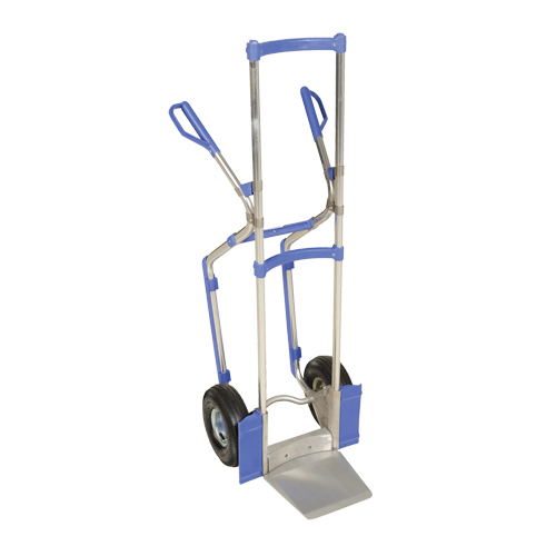 Diable ergonomique, Prise Combinaison, Aluminium, Hauteur de 52", Capacit&eacute; 350 lb Rock Safety Industrial Ltd