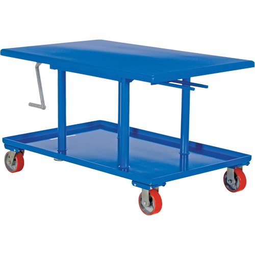 Table &eacute;l&eacute;vatrice &agrave; montant, 42" lo x 30" la, Acier, Capacit&eacute; 2000 lb Rock Safety Industrial Ltd