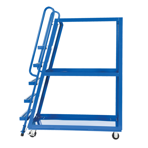 Stock Picking Cart, Steel, 21-7/8" W x 56-1/8" D, 3 Shelves, 1000 lbs. Capacity Rock Safety Industrial Ltd