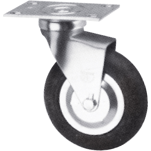 Roulette, Pivotant, 4" (101,6 mm), N&eacute;opr&egrave;ne, 125 lb (57 kg) Rock Safety Industrial Ltd