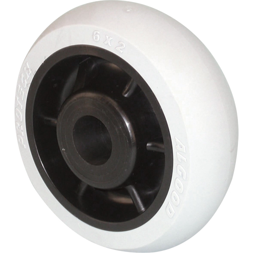 Roulettes robustes EMaxx &agrave; cheville, Pivotant, 4" (101,6 mm), Polyol&eacute;fine, 400 lb (181 kg) Rock Safety Industrial Ltd