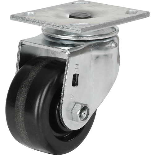 Roulettes robustes EMaxx &agrave; cheville, Pivotant, 4" (101,6 mm), Ph&eacute;nolique, 800 lb (363 kg) Rock Safety Industrial Ltd