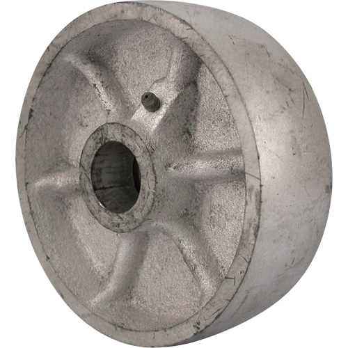 Roulettes robustes EMaxx &agrave; cheville, Fixe, 4" (101,6 mm), Acier, 700 lb (317 kg) Rock Safety Industrial Ltd