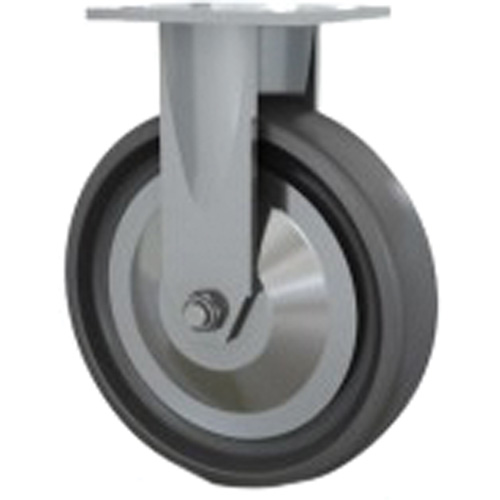 Roulette robuste, Fixe, 8" (203,2 mm), Elastom&egrave;re dur, 1000 lb (453,6 kg) Rock Safety Industrial Ltd