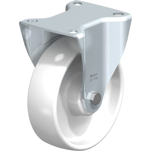 Roulette blanche, Fixe, 5" (127 mm), Polyamide, 275 lb (125 kg) Rock Safety Industrial Ltd