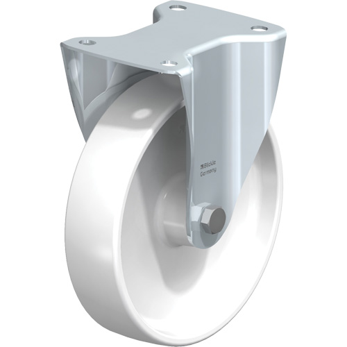 Roulette blanche, Fixe, 8" (203,2 mm), Polyamide, 440 lb (199,58 kg) Rock Safety Industrial Ltd