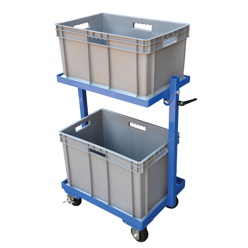 Stock Cart, Steel, 30-11/16" W x 19-1/4" D, 2 Shelves, 200 lbs. Capacity Rock Safety Industrial Ltd