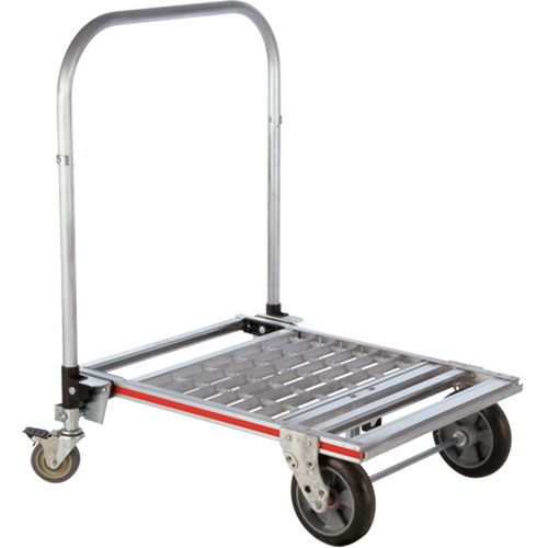 Chariot &agrave; plateforme repliable &agrave; quatre roues, Aluminium, 750 lb, 31" lo x 23-1/4" la, Hauteur 39" Rock Safety Industrial Ltd