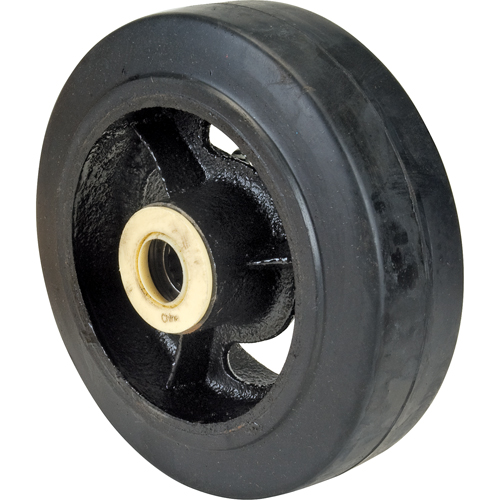 Roues en caoutchouc, 6" (152 mm) dia. x 2" (51 mm) la, Capacit&eacute; de 550 lb (249 kg) Rock Safety Industrial Ltd