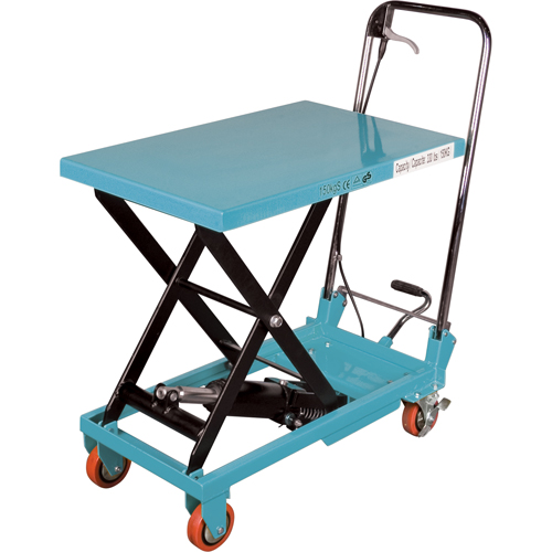 Heavy-Duty Hydraulic Scissor Lift Table, 27-1/2" L x 17-3/4" W, Steel, 330 lbs. Capacity Rock Safety Industrial Ltd