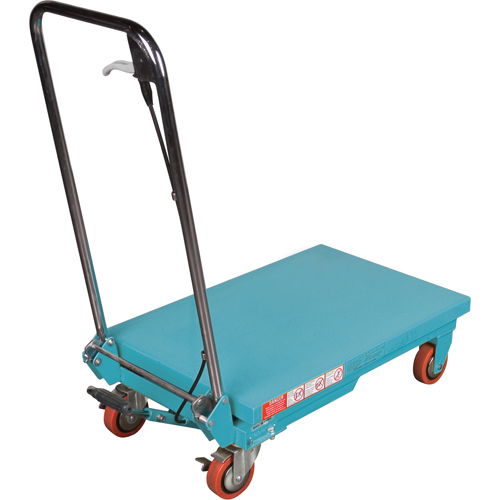 Heavy-Duty Hydraulic Scissor Lift Table, 27-1/2" L x 17-3/4" W, Steel, 330 lbs. Capacity Rock Safety Industrial Ltd