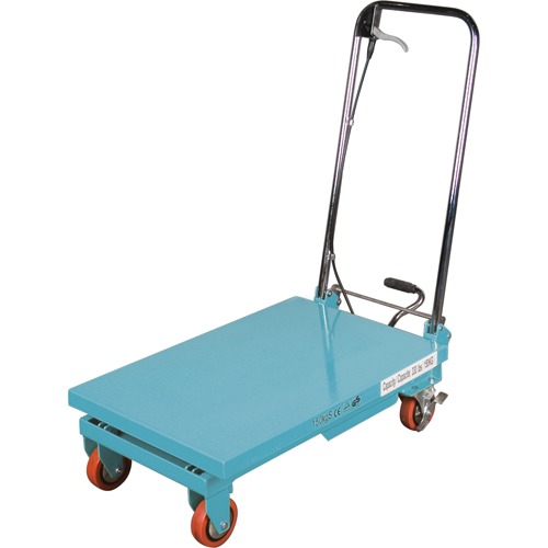 Heavy-Duty Hydraulic Scissor Lift Table, 27-1/2" L x 17-3/4" W, Steel, 330 lbs. Capacity Rock Safety Industrial Ltd