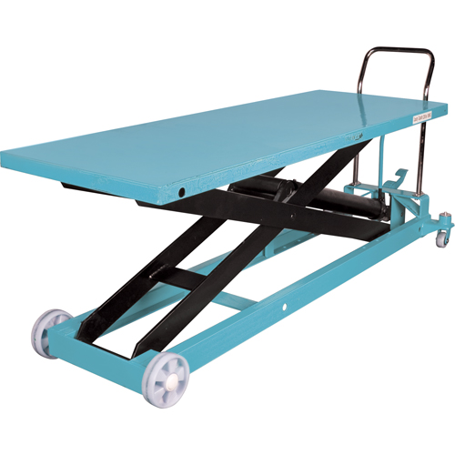 Heavy-Duty Hydraulic Scissor Lift Table, 80-1/8" L x 29-1/2" W, Steel, 2200 lbs. Capacity Rock Safety Industrial Ltd