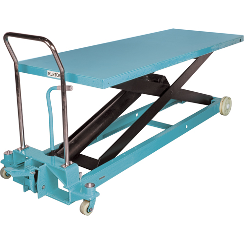 Heavy-Duty Hydraulic Scissor Lift Table, 80-1/8" L x 29-1/2" W, Steel, 2200 lbs. Capacity Rock Safety Industrial Ltd