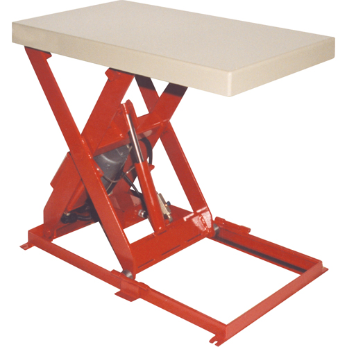 Table &eacute;l&eacute;vatrice &agrave; ciseaux, Acier, 36" lo x 20" la, Capacit&eacute; 1100 lb Rock Safety Industrial Ltd
