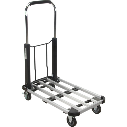 Chariots &agrave; plateforme pliants, Aluminium, 300 lb, 28" lo x 16" la, Hauteur 32" Rock Safety Industrial Ltd