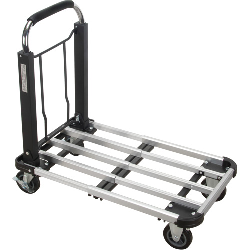 Chariots &agrave; plateforme pliants, Aluminium, 300 lb, 28" lo x 16" la, Hauteur 32" Rock Safety Industrial Ltd