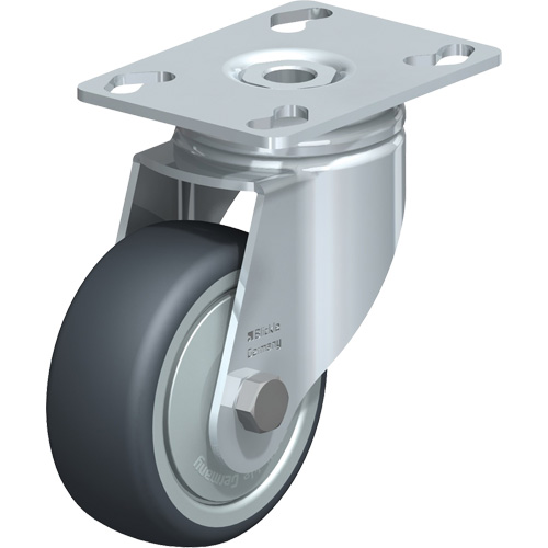 Roulette, Pivotant, 3-1/8" (79,5 mm), Caoutchouc thermoplastique, 130 lb (59 kg) Rock Safety Industrial Ltd