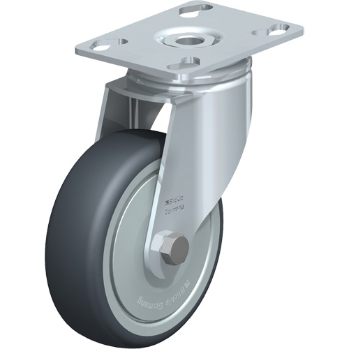 Roulette, Pivotant, 4" (101,6 mm), Caoutchouc thermoplastique, 200 lb (91 kg) Rock Safety Industrial Ltd