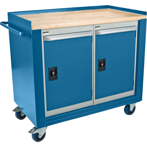 Industrial Duty Mobile Service Workbenches, Wood Surface Rock Safety Industrial Ltd