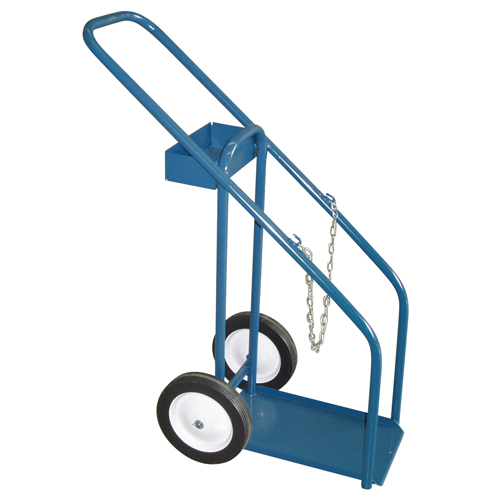 Gas Cylinder Carts, Semi-Pneumatic Wheels, 12" W x 16" L Base, 1000 lbs. Rock Safety Industrial Ltd