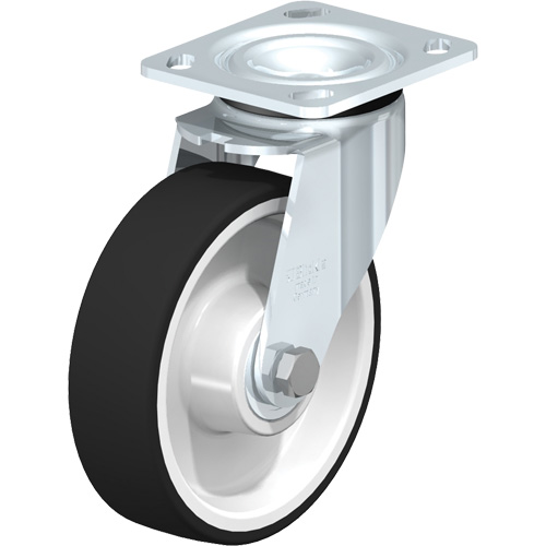 Roulettes robustes sans cheville, Pivotant, 6-5/16" (160,3375 mm), Polyur&eacute;thane thermoplastique, 1210 lb (550 kg) Rock Safety Industrial Ltd