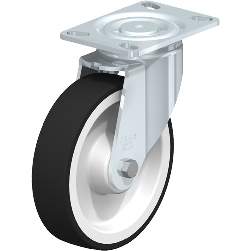 Roulettes robustes sans cheville, Pivotant, 8" (203,2 mm), Polyur&eacute;thane thermoplastique, 1760 lb (798,32 kg) Rock Safety Industrial Ltd