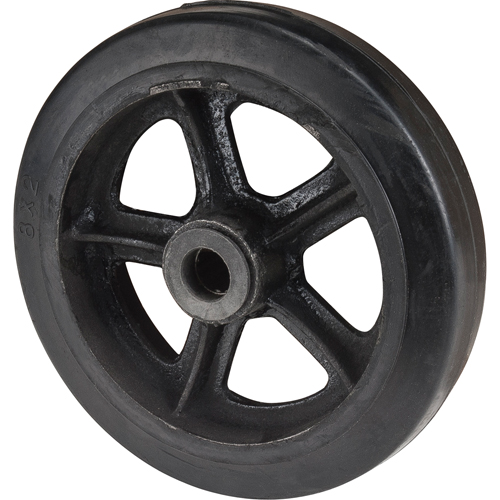 Mold-On Rubber Wheel, 8" (203 mm) Dia. x 2" (51 mm) W, 400 lbs. (181 kg.) Capacity Rock Safety Industrial Ltd