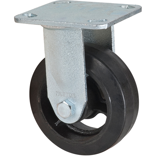 Roulette moul&eacute;, Fixe, 5" (127 mm), Caoutchouc, 440 lb (199 kg) Rock Safety Industrial Ltd