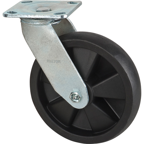 Roulettes haute temp&eacute;rature, Pivotant, 8" (203,2 mm), Nylon, 1000 lb (453 kg) Rock Safety Industrial Ltd