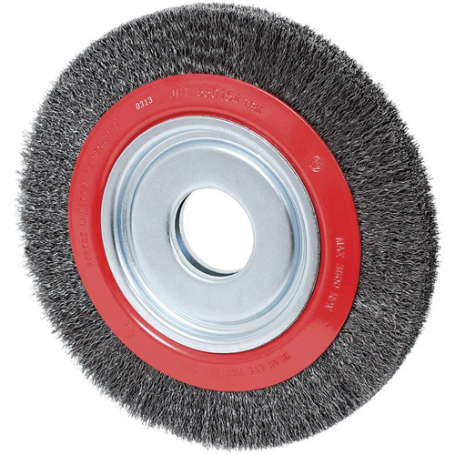 Meule 101G-2C &agrave; fils cr&ecirc;p&eacute;s, 8" dia., Fils 0,02", Arbre 1/2" - 2" Rock Safety Industrial Ltd