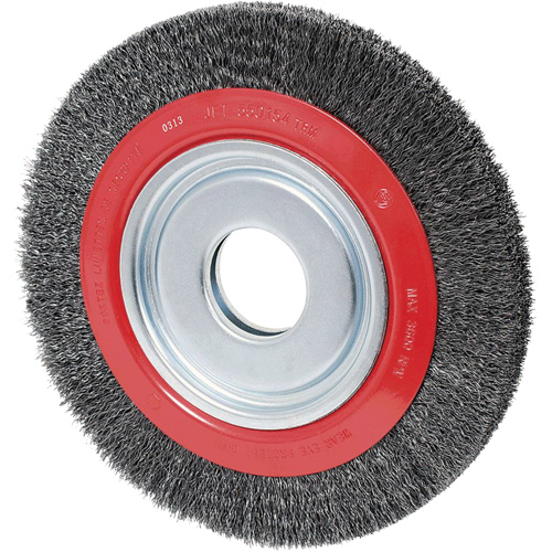 Disque &agrave; fils cr&ecirc;p&eacute;s, 6" dia., Fils 0,02", Arbre 1/2"/2"/5/8" Rock Safety Industrial Ltd