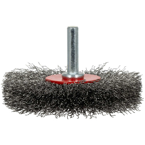 ER300-12 Shaft Mounted Crimped Radial Brush, 3", .012" Fill Rock Safety Industrial Ltd