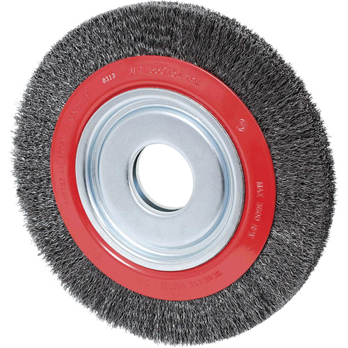Disque &agrave; fils cr&ecirc;p&eacute;s, 6" dia., Fils 0,007", Arbre 2"/1/2" - 5/8" Rock Safety Industrial Ltd