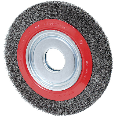 Disque &agrave; fils cr&ecirc;p&eacute;s, 10" dia., Fils 0,014", Arbre 2" Rock Safety Industrial Ltd