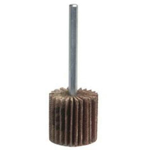 Mini Mounted Flap Wheel, Aluminum Oxide, 180 Grit, 1-1/2" x 1/2" x 1/4" Rock Safety Industrial Ltd