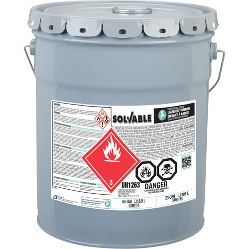 Professional Grade Lacquer Thinner, Pail, 18.9 L Rock Safety Industrial Ltd