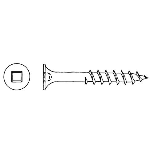 Vis de pont, #8 x 3" lo, Vert Rock Safety Industrial Ltd