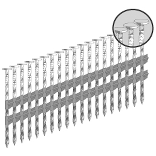 21° Strip Nails - Plastic Collated Rock Safety Industrial Ltd