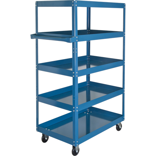 Chariots &agrave; tablette, 5 Tiers, 18" la x 61" h x 30" p, Capacit&eacute; 900 lb Rock Safety Industrial Ltd