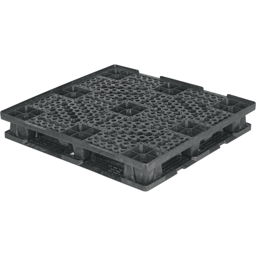 Double Deck Stackable Pallets, 4-Way Entry, 48-7/10" L x 45.7" W x 7-1/2" H Rock Safety Industrial Ltd