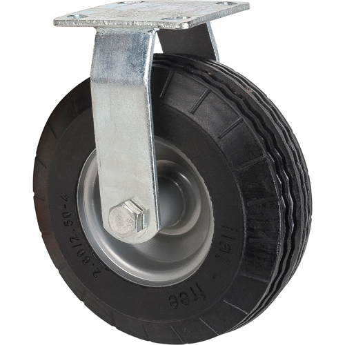 Flat-Free Casters, Rigid, 8" (203.2 mm), Flat-Free, 275 lbs. (125 kg.) Rock Safety Industrial Ltd