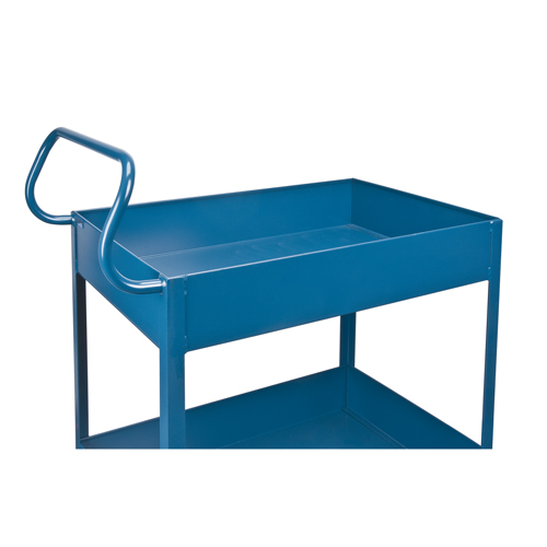 Deep Lipped Service Cart, 2 Tiers, 24" W x 47" H x 36" D, 1200 lbs. Capacity Rock Safety Industrial Ltd