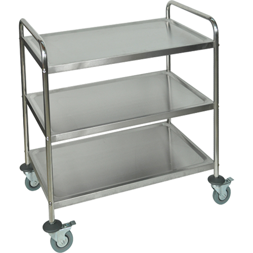 Shelf Cart, 3 Tiers, 21" W x 37" H x 23-1/2" D, 200 lbs. Capacity Rock Safety Industrial Ltd