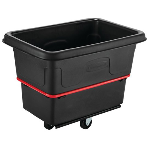 Chariot utilitaire &agrave; usage intensif, Plastique recycl&eacute; noir, 26"/38-3/8" lo x 26"/38-2/5" la x 28-1/4"/28-3-10" h, Volume 8 pi³, Capacit&eacute; 700 lb Rock Safety Industrial Ltd