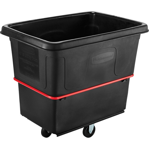 Chariot utilitaire &agrave; usage intensif, Plastique recycl&eacute; noir, 44-3/8" lo x 31" la x 38-1/4" h, Volume 16 pi³, Capacit&eacute; 1000 lb Rock Safety Industrial Ltd